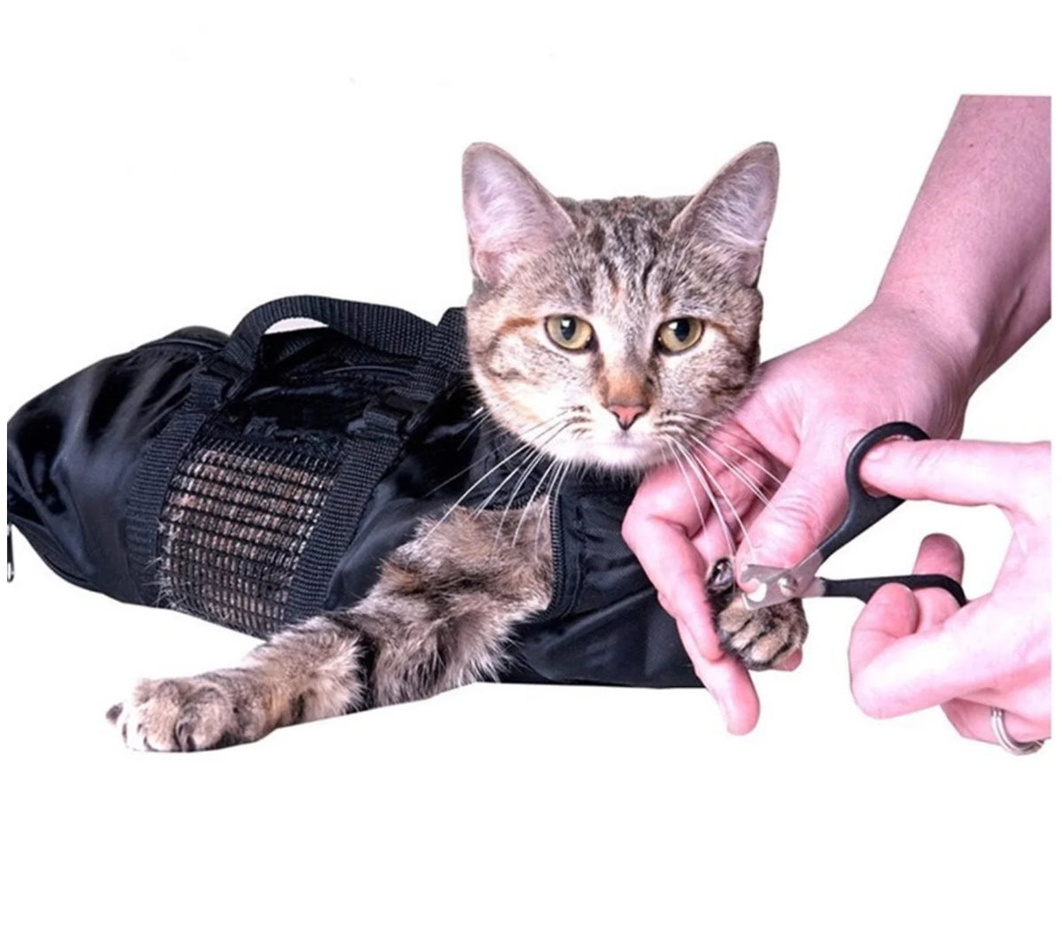 Cat Grooming Bag - Anti-Scratch Washing & Bathing Restraint Bag - The PetTrail