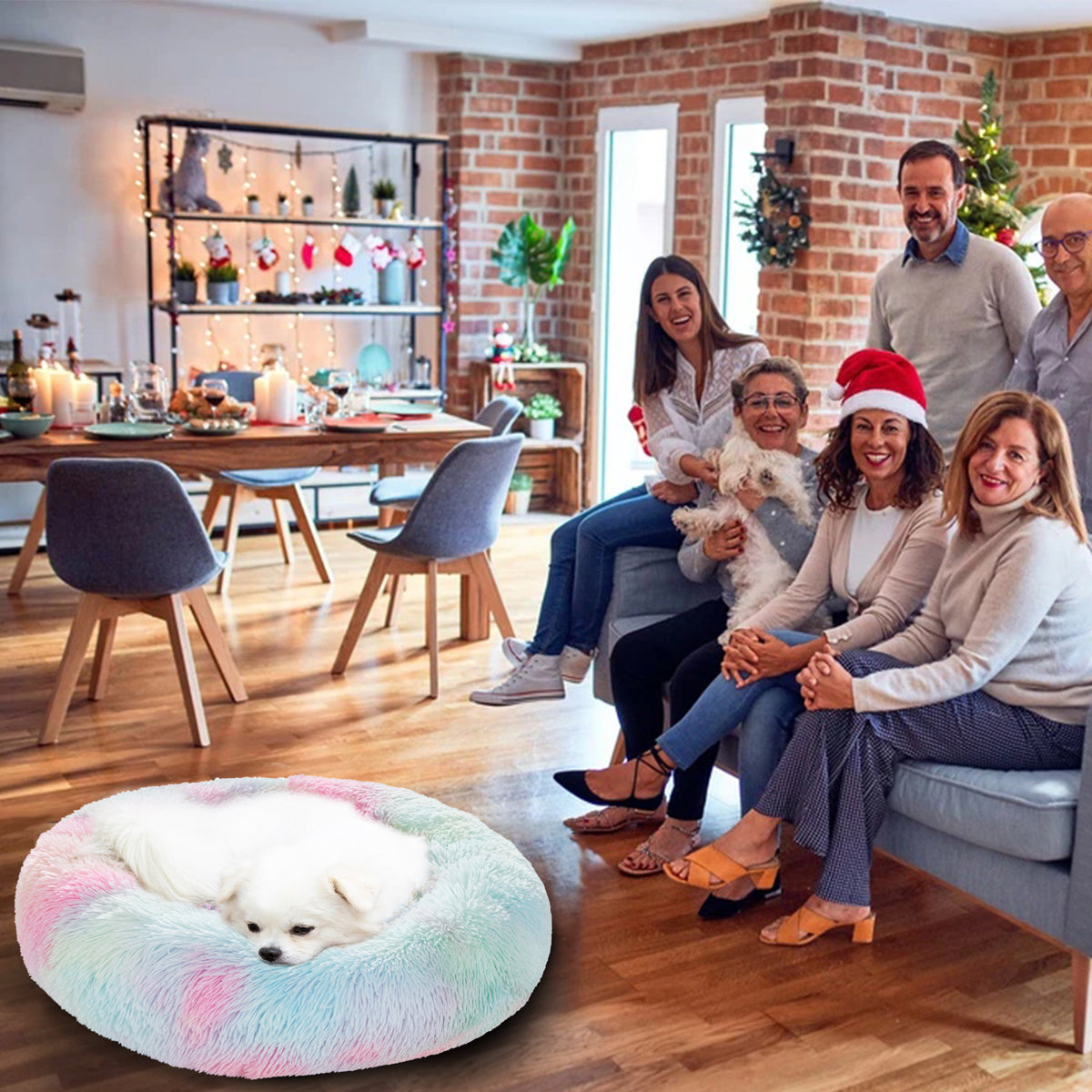 Fluffy Donut Pet Bed - The PetTrail