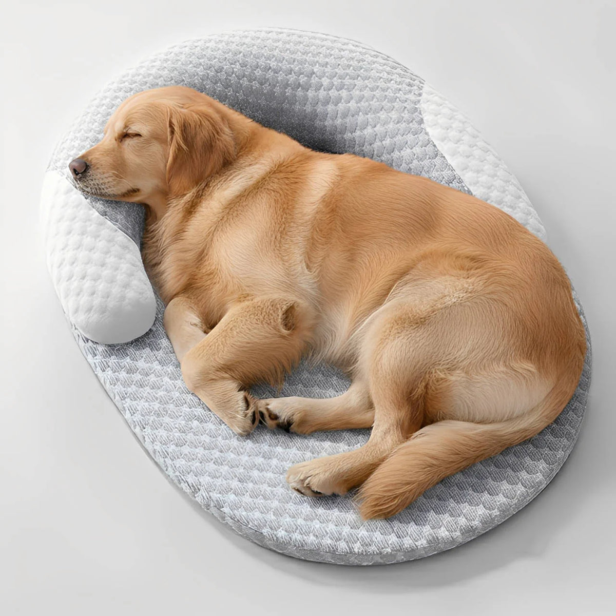 Orthopaedic Cooling Dog Bed with Supportive Neck Pillow - The PetTrail