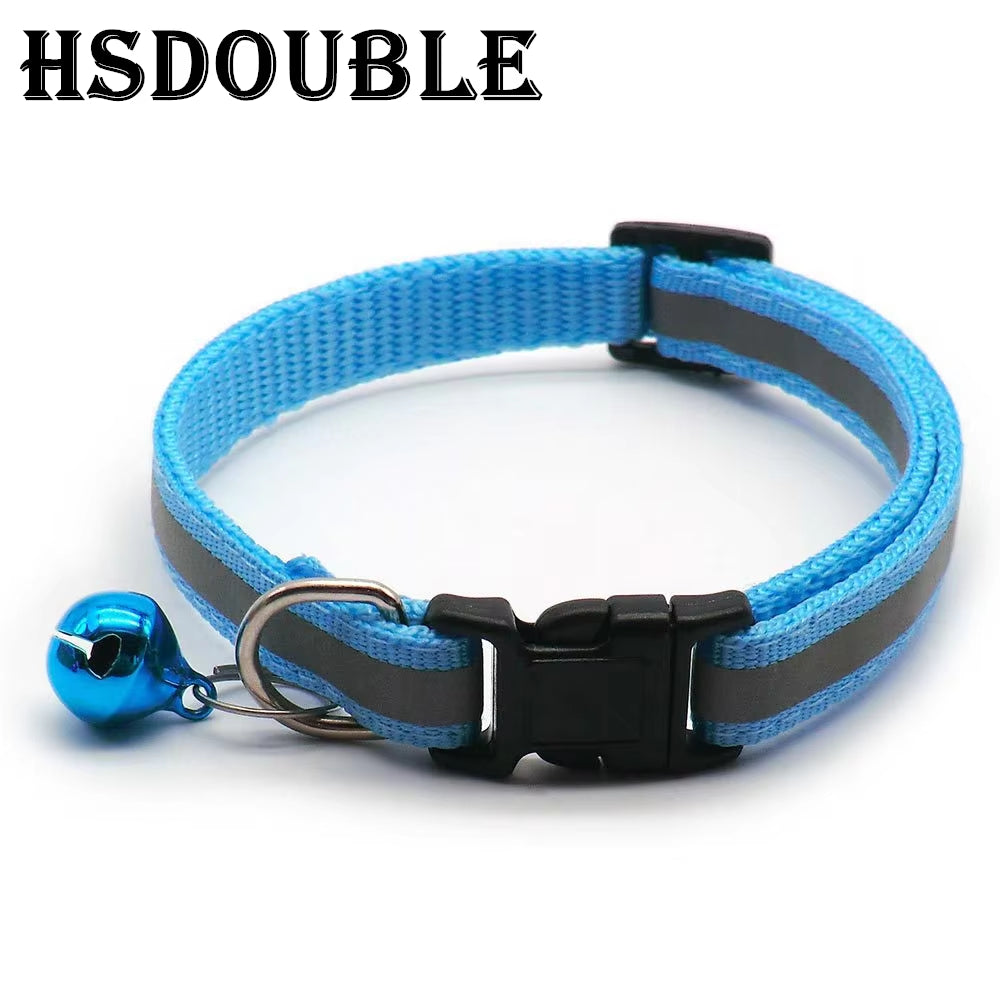 Reflective Cat & Small Dog Collars with Bells – 2 Pack - The PetTrail