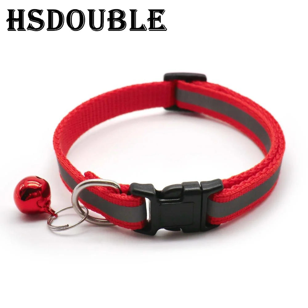 Reflective Cat & Small Dog Collars with Bells – 2 Pack - The PetTrail