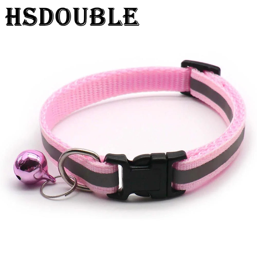 Reflective Cat & Small Dog Collars with Bells – 2 Pack - The PetTrail