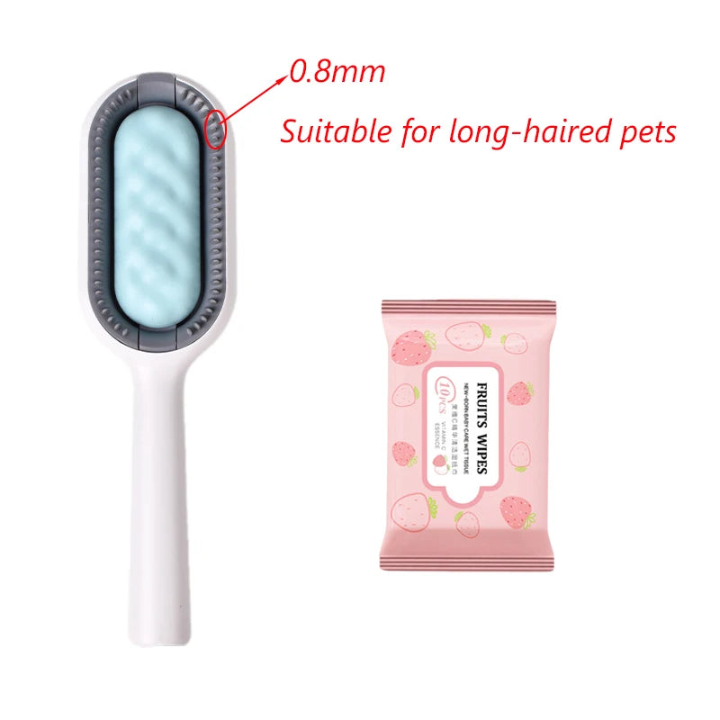 Double-Sided Pet Grooming Brush – Hair Removal for Dogs & Cats - The PetTrail