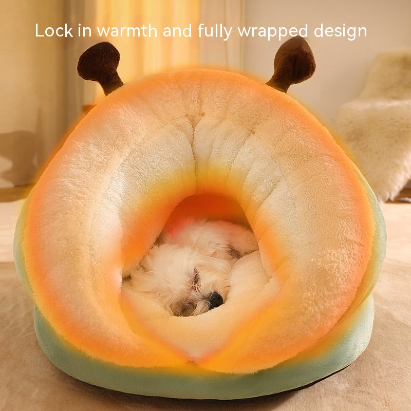Cozy Winter Pet Bed for Cats & Small Dogs - The PetTrail