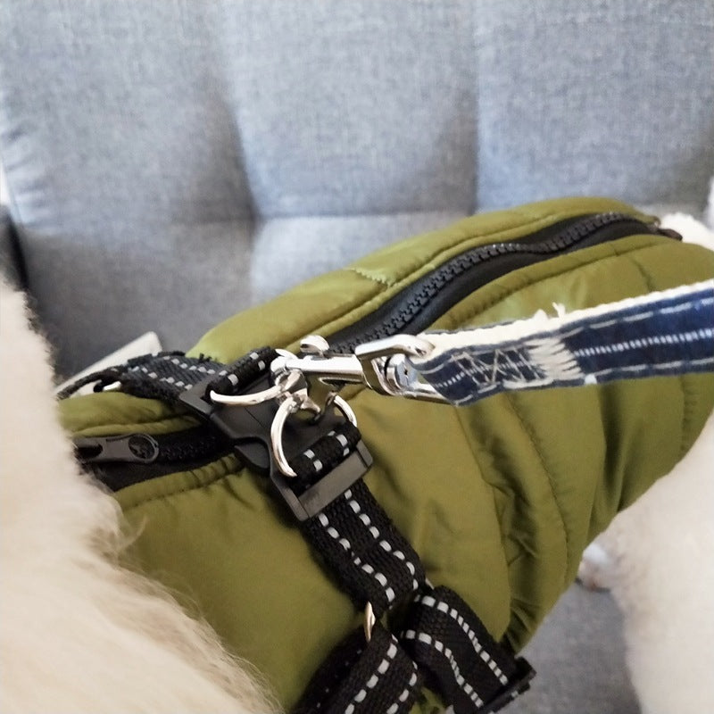 Waterproof Dog Coat with Harness – Warm Winter Jacket - The PetTrail