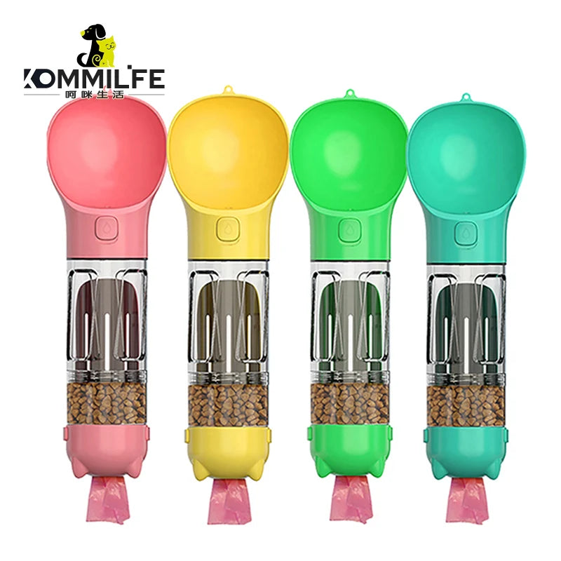 3-in-1 Portable Pet Water & Food Bottle - The PetTrail