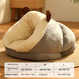 Cozy Winter Pet Bed for Cats & Small Dogs - The PetTrail