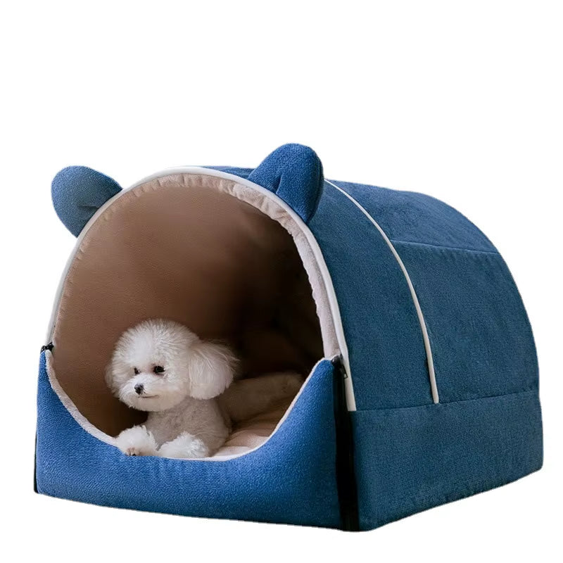 Foldable Cozy Pet House & Bed - The PetTrail