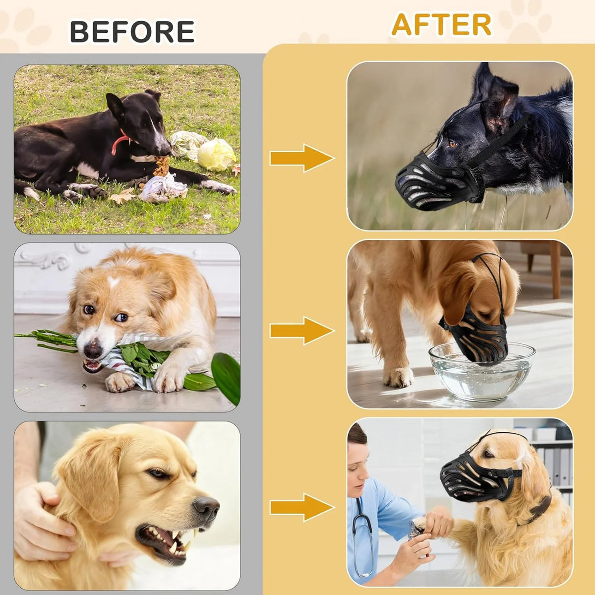 Adjustable Soft Breathable Dog Muzzle - The PetTrail