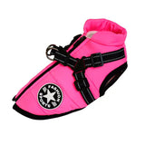 Waterproof Dog Clothes Winter Dog Coat with Harness Warm Pet Clothing Big Dog Jacket Chihuahua Labrador Coat Costume