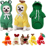 Fruit Print Fleece Dog Hoodie – Warm Winter Pet Sweater - The PetTrail