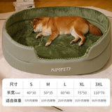 Cozy Winter Dog Bed with Reversible Mat - The PetTrail