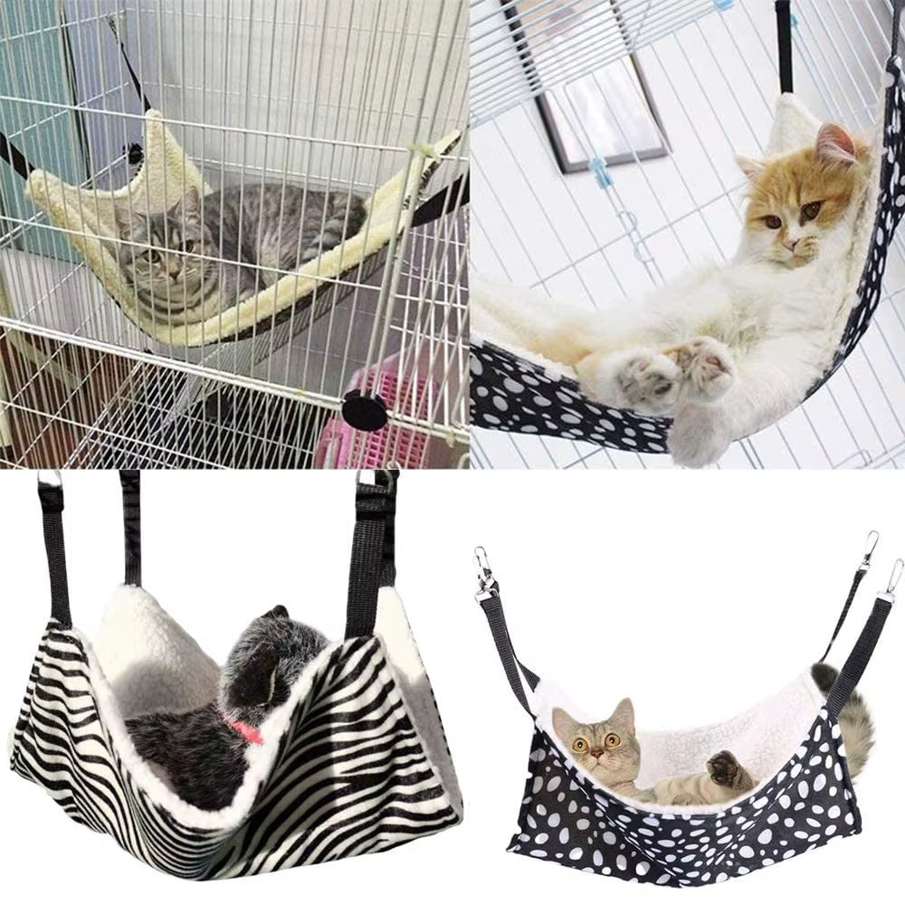 Hanging Cat Hammock – Soft Double-Sided Cat Bed - The PetTrail