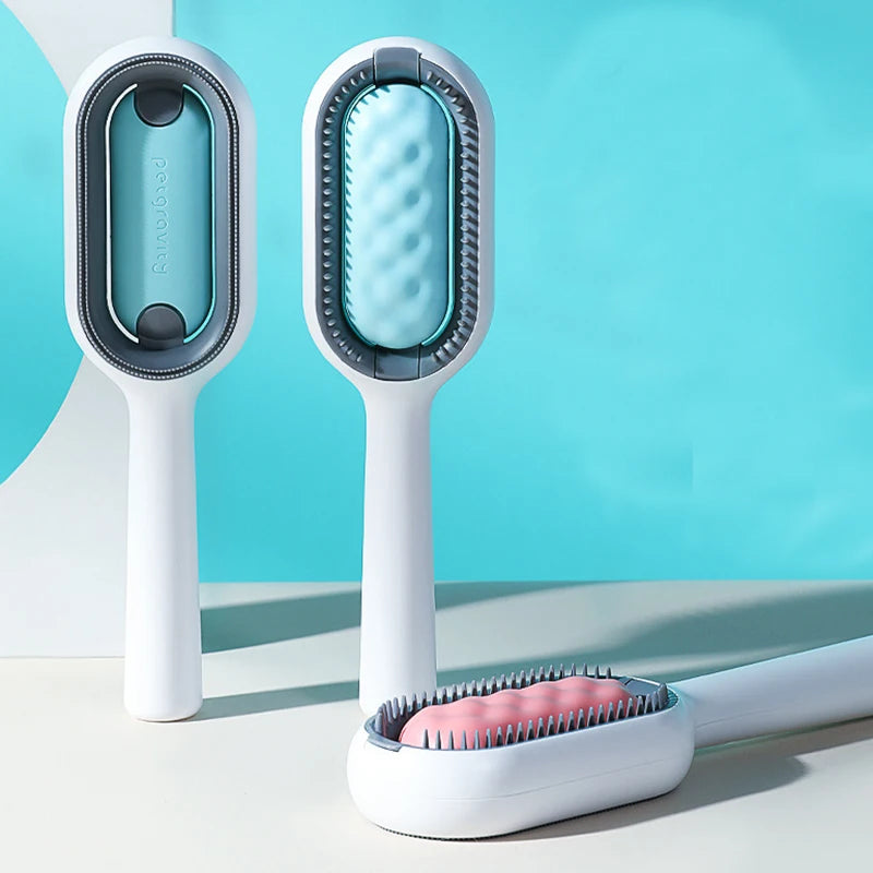Double-Sided Pet Grooming Brush – Hair Removal for Dogs & Cats - The PetTrail
