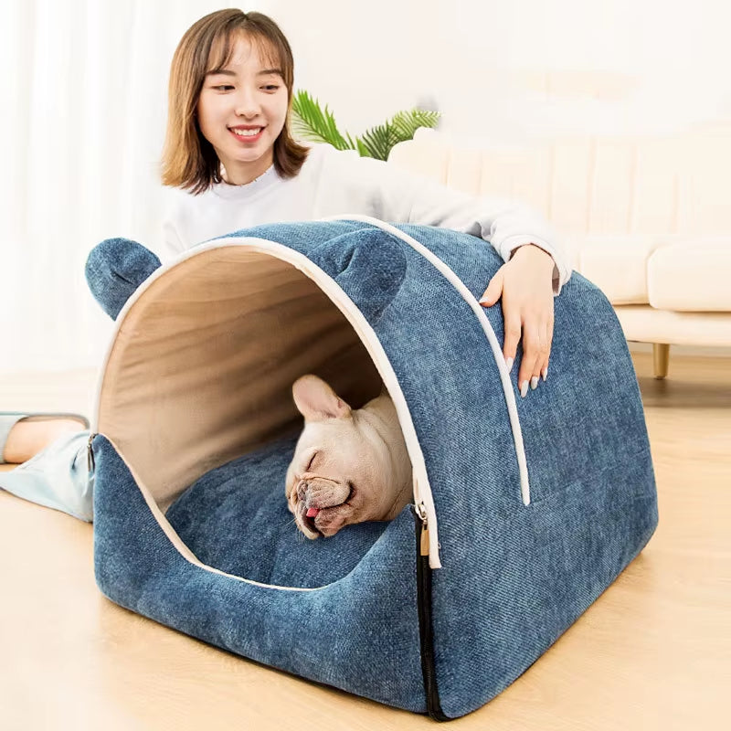 Foldable Cozy Pet House & Bed - The PetTrail