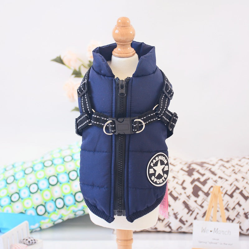 Waterproof Dog Coat with Harness – Warm Winter Jacket - The PetTrail