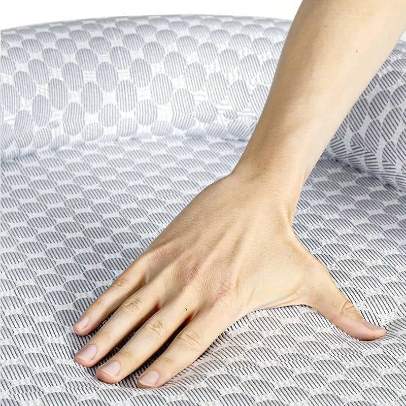 Orthopaedic Cooling Dog Bed with Supportive Neck Pillow - The PetTrail