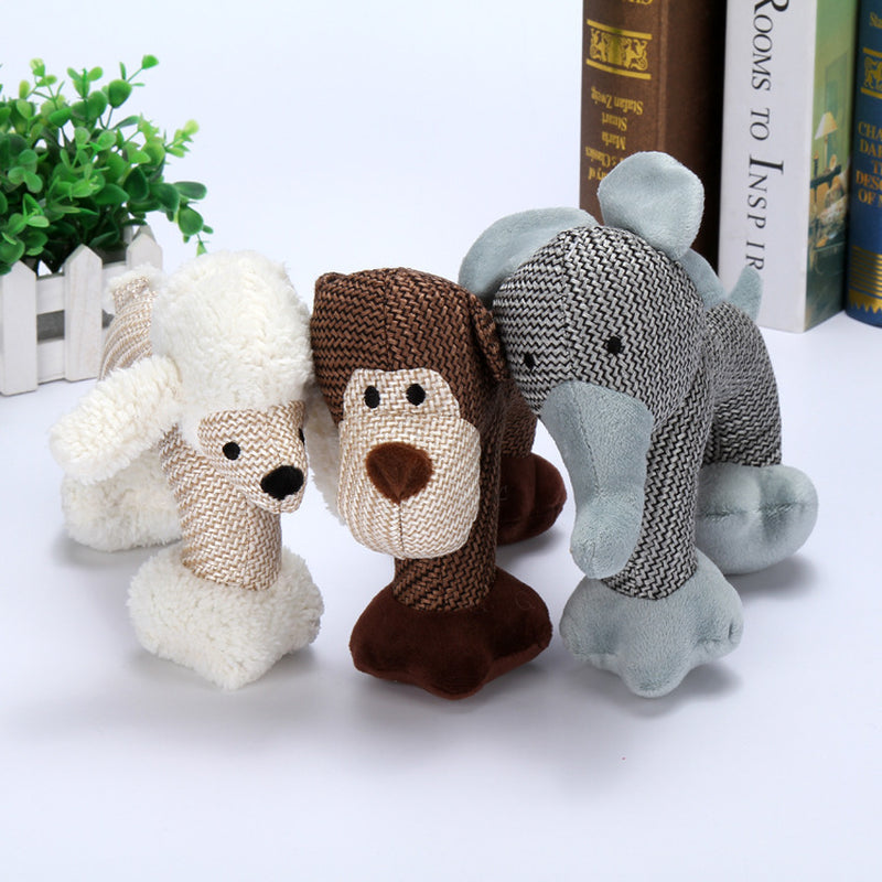 Squeaky Plush Dog Chew Toy - The PetTrail