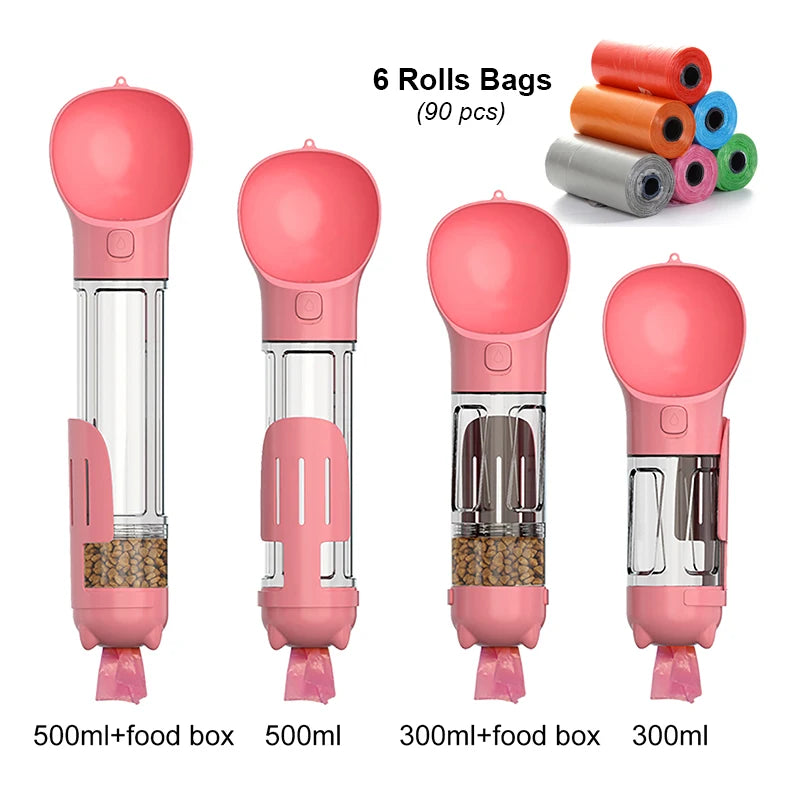 3-in-1 Portable Pet Water & Food Bottle - The PetTrail