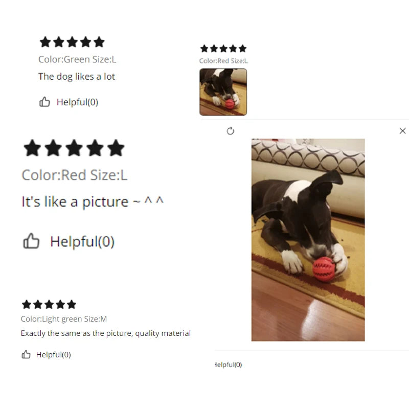 Rubber Dental Chew Ball for Dogs - The PetTrail