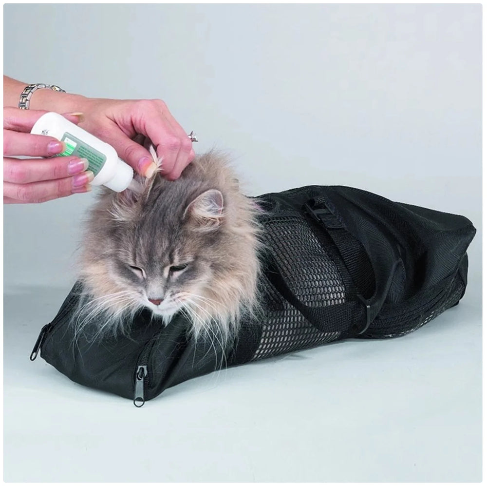Cat Grooming Bag - Anti-Scratch Washing & Bathing Restraint Bag - The PetTrail