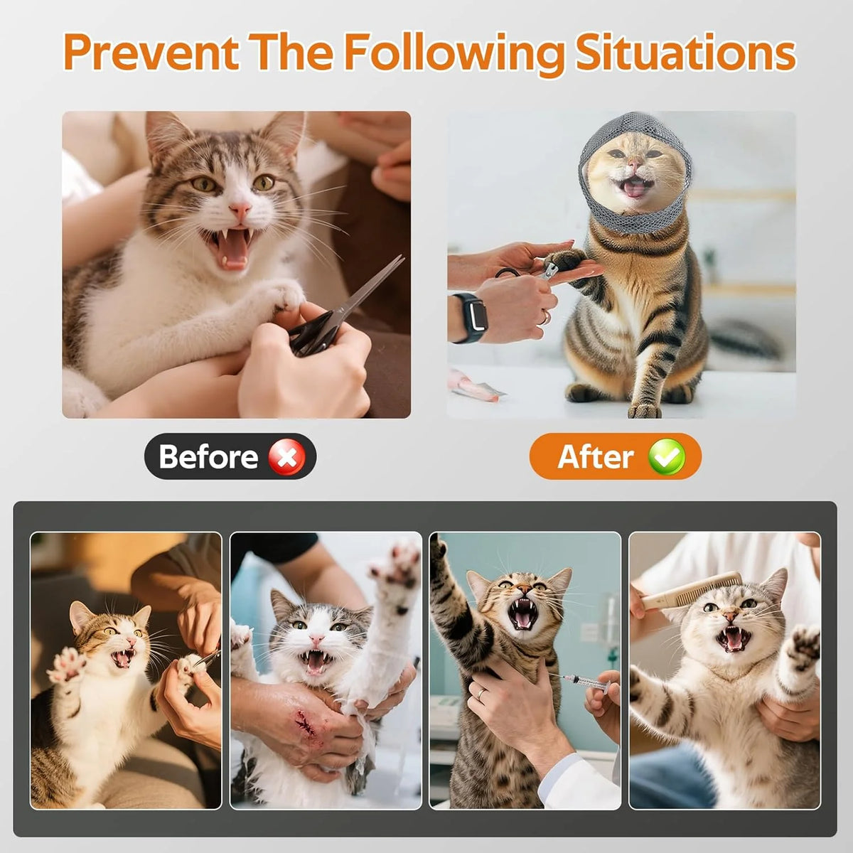 Adjustable Cat Muzzle - The PetTrail
