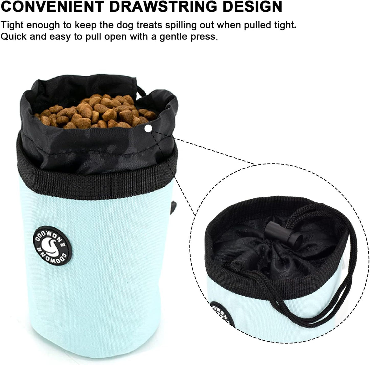 Premium Dog Training Treat Pouch Bag - The PetTrail