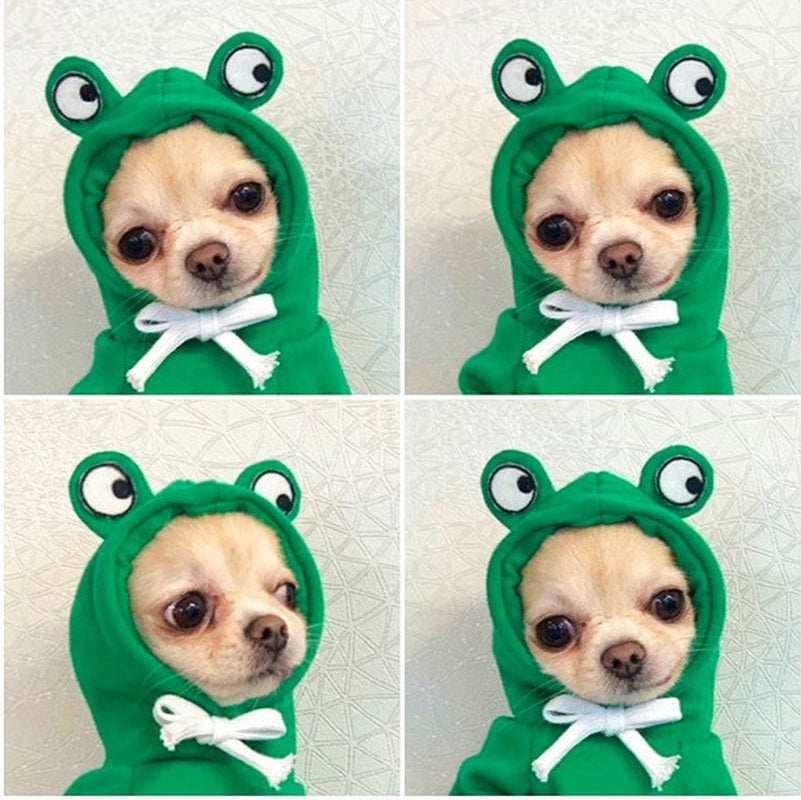 Fruit Print Fleece Dog Hoodie – Warm Winter Pet Sweater - The PetTrail