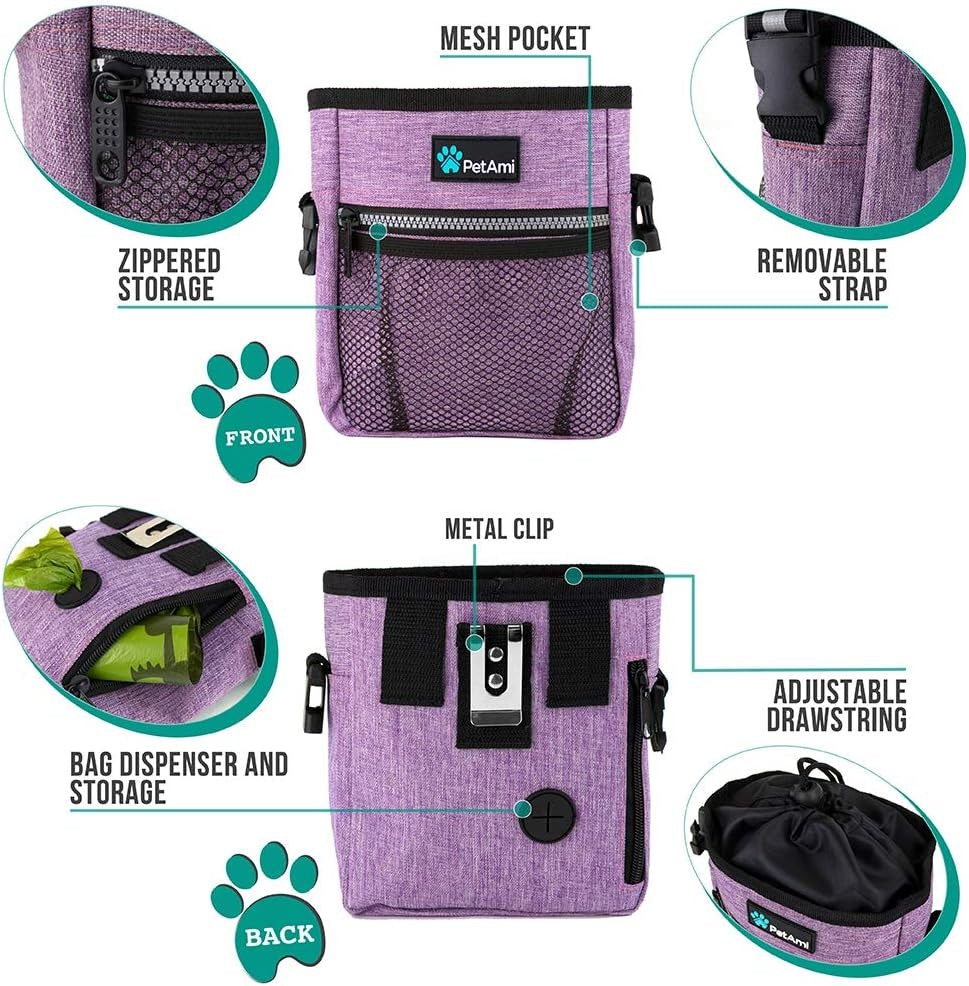 Dog Training Treat Pouch with Water Bowl - The PetTrail