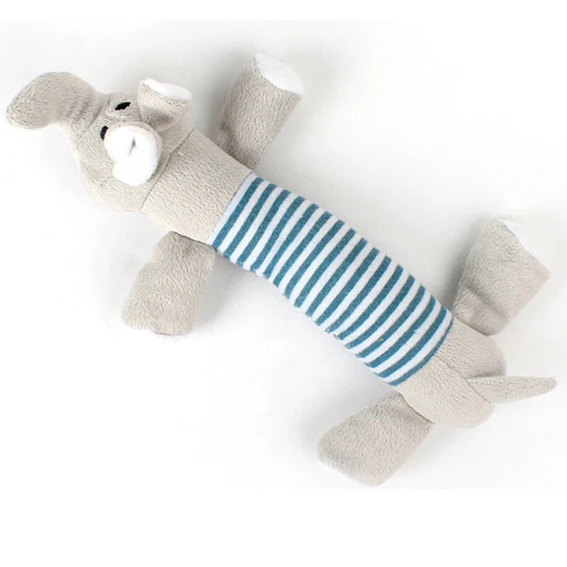Colourful Squeaky Plush Dog Toy – Fun Chew & Play Toy - The PetTrail