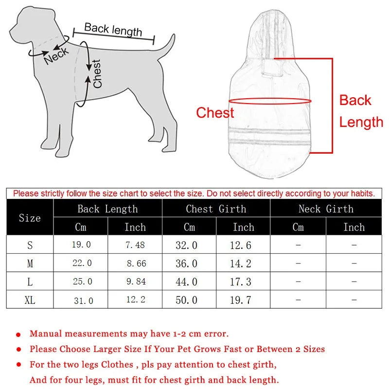 Waterproof Dog Raincoat With Hood - The PetTrail