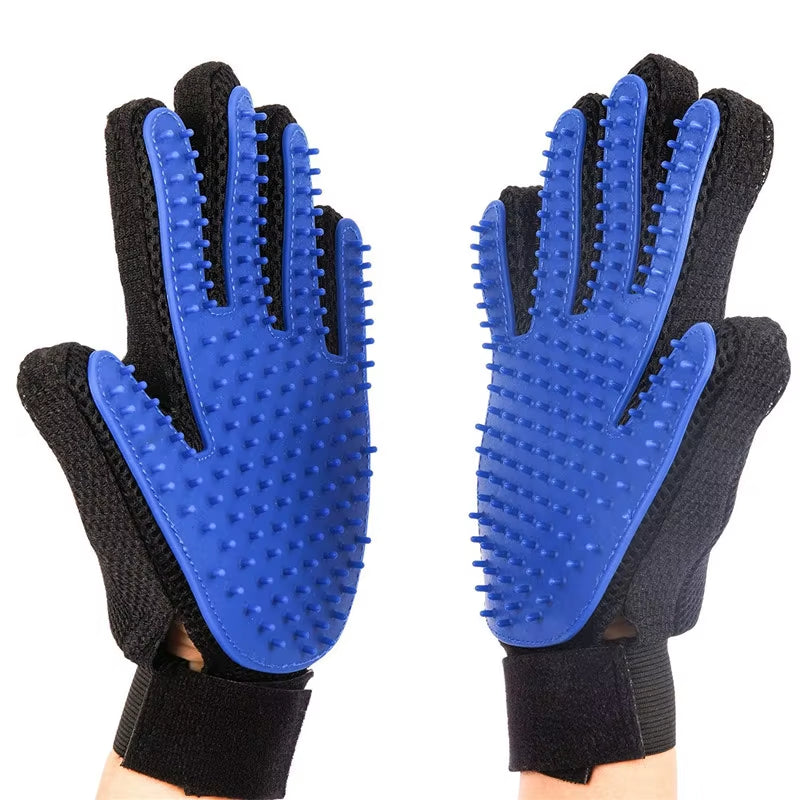 2-in-1 Pet Bath & Massage Brush – Silicone Grooming Brush - The PetTrail