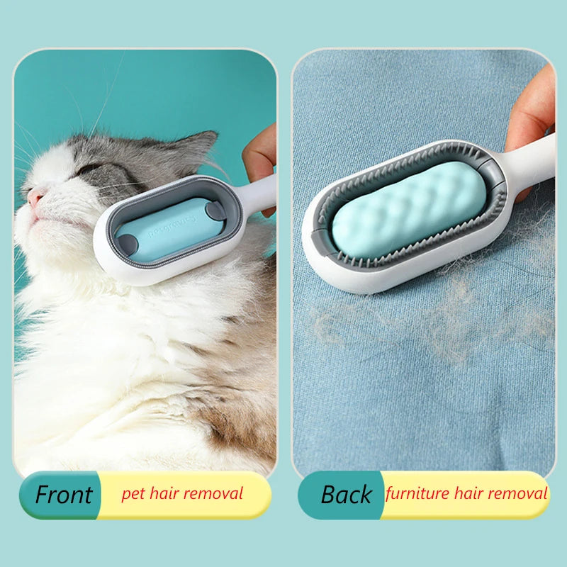 Double-Sided Pet Grooming Brush – Hair Removal for Dogs & Cats - The PetTrail
