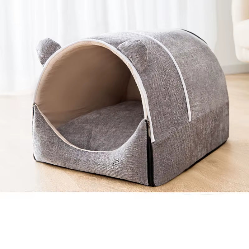Foldable Cozy Pet House & Bed - The PetTrail