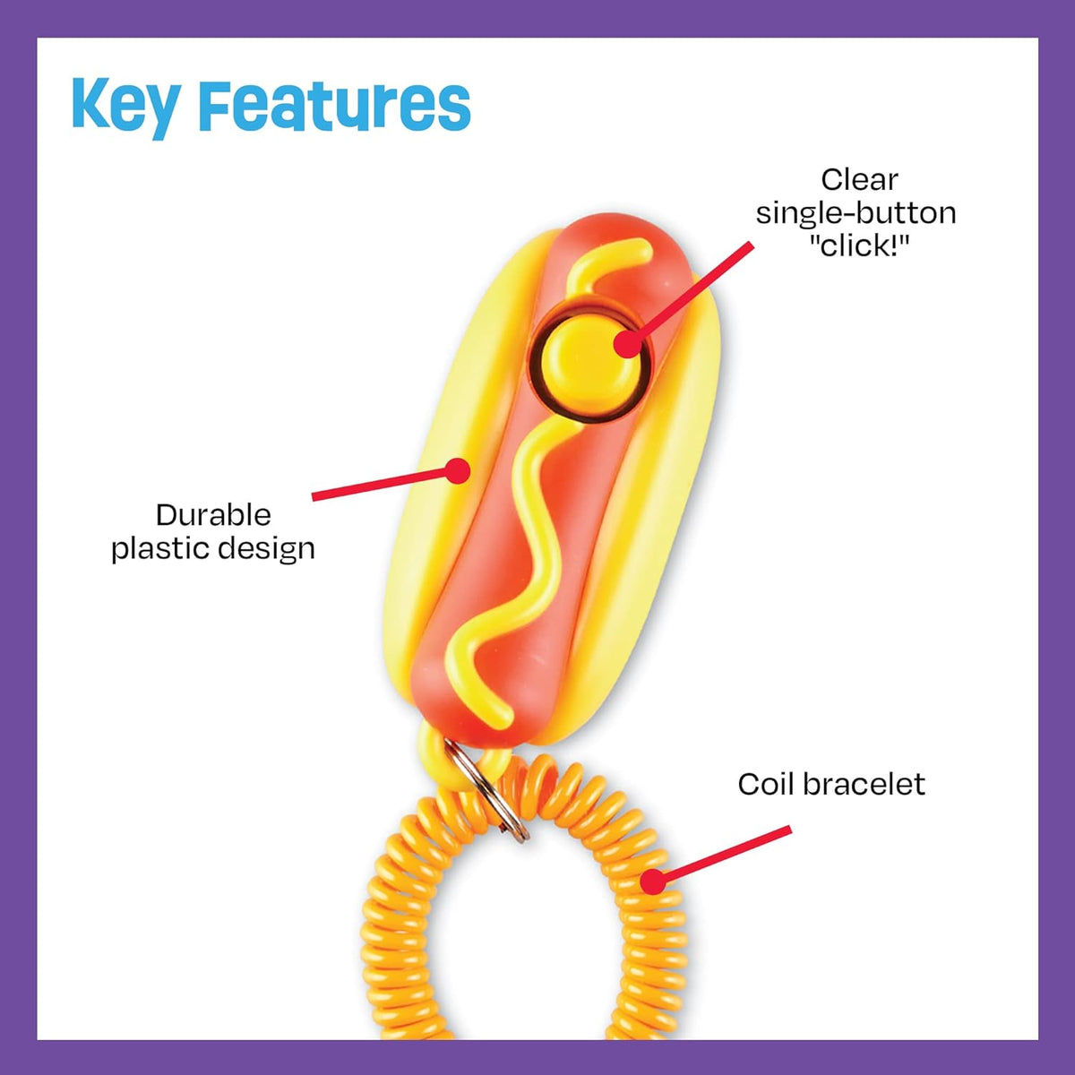 Hot Dog Training Clicker – Positive Reinforcement Dog Trainer - The PetTrail