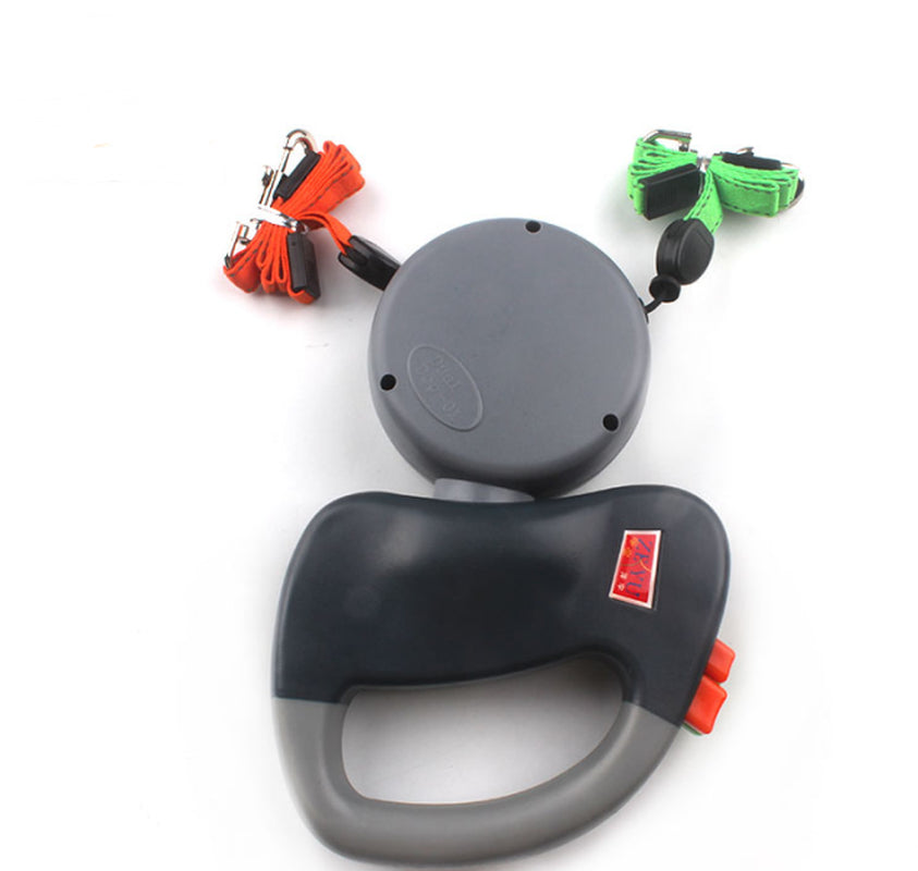 Retractable Dual Pet Dog Walking Leash - The PetTrail