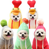 Fruit Print Fleece Dog Hoodie – Warm Winter Pet Sweater - The PetTrail