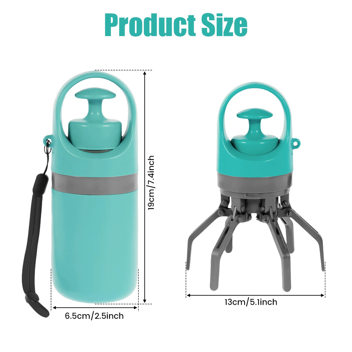 Pet Toilet Portable Outdoor Garbage Bag, Dog Toilet Six Claw Shovel Fecal Dispenser - The PetTrail