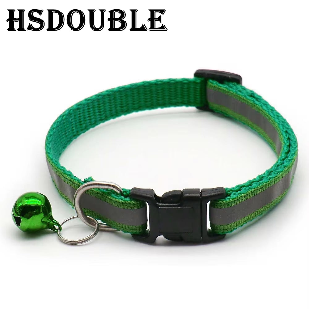 Reflective Cat & Small Dog Collars with Bells – 2 Pack - The PetTrail