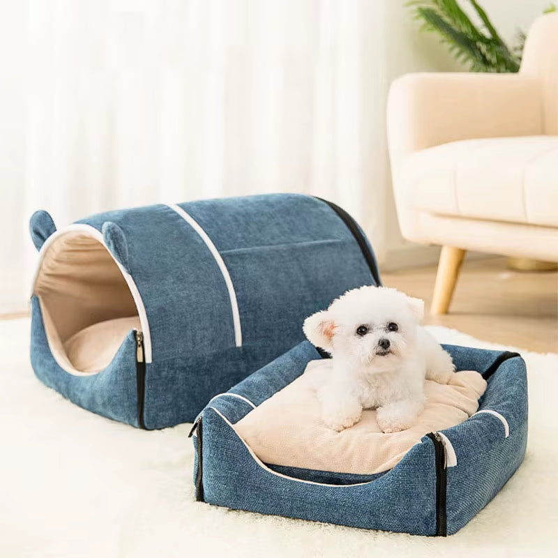 Foldable Cozy Pet House & Bed - The PetTrail