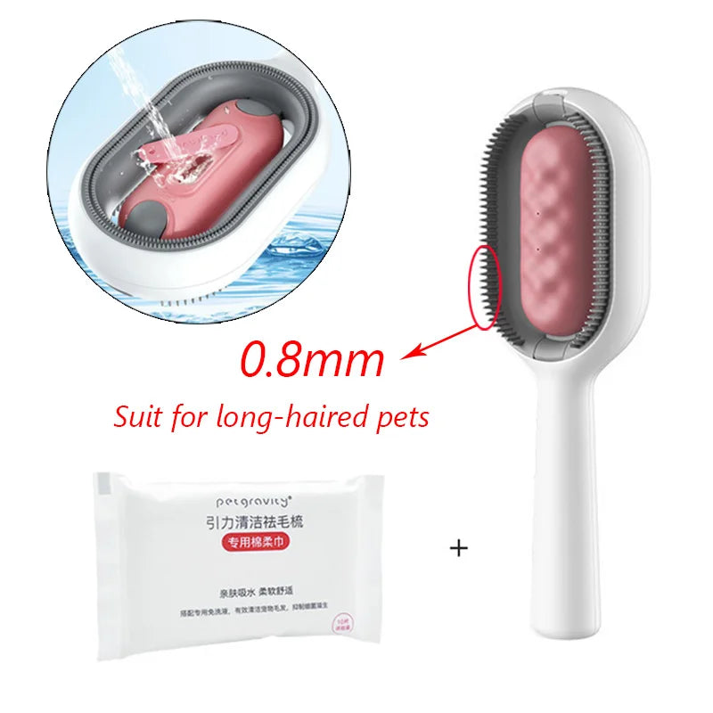 Double-Sided Pet Grooming Brush – Hair Removal for Dogs & Cats - The PetTrail