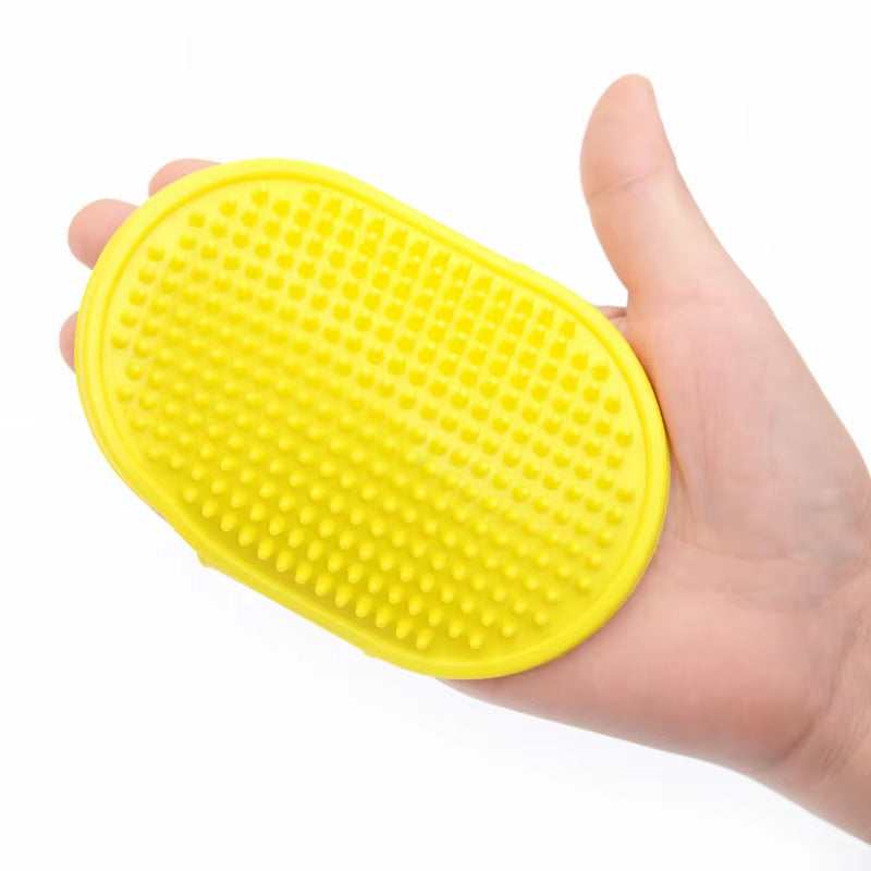 2-in-1 Pet Bath & Massage Brush – Silicone Grooming Brush - The PetTrail
