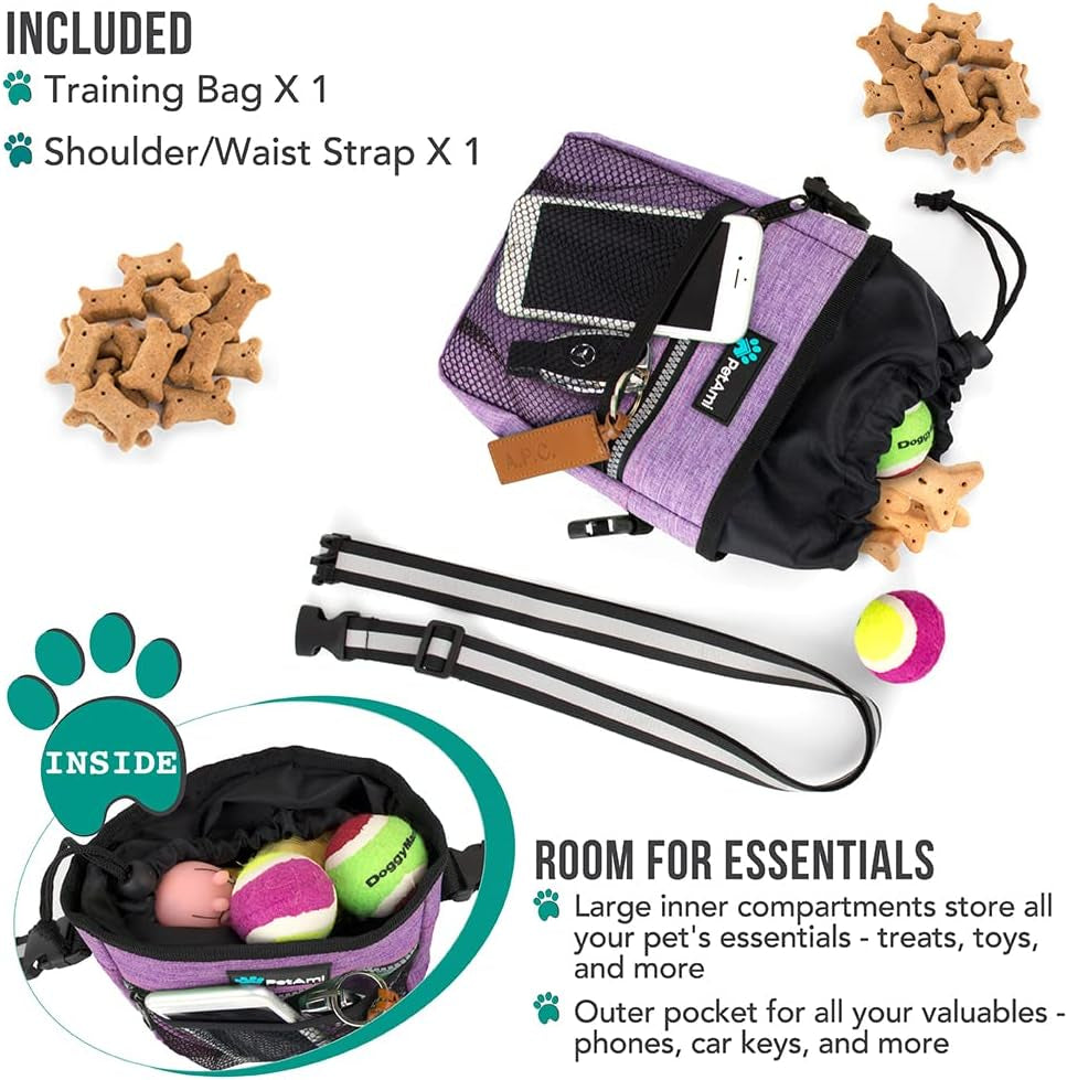 Dog Training Treat Pouch with Water Bowl - The PetTrail