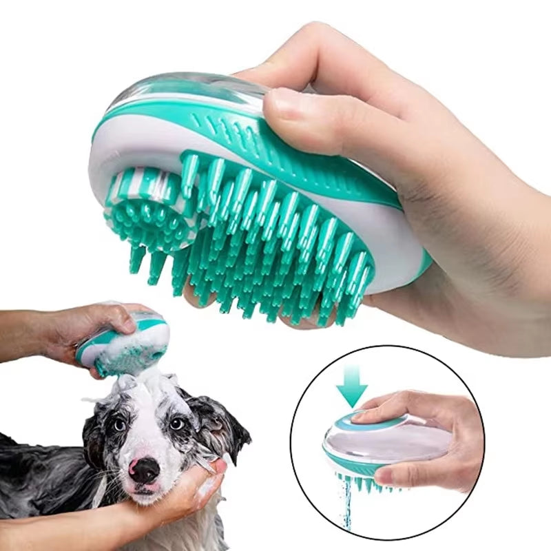 2-in-1 Pet Bath & Massage Brush - The PetTrail