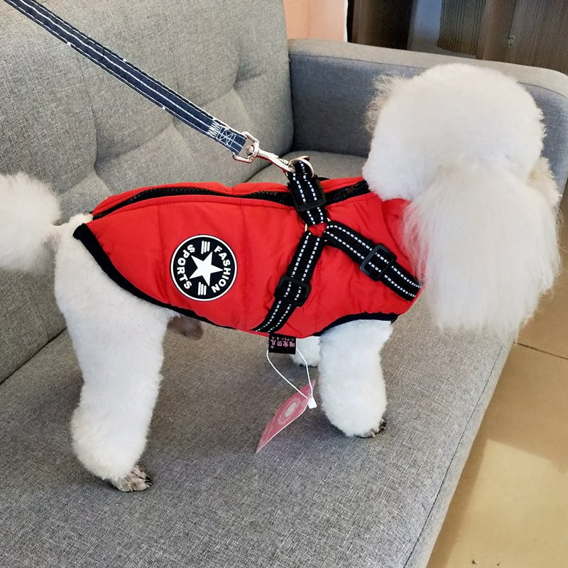 Waterproof Dog Coat with Harness – Warm Winter Jacket - The PetTrail