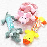 Colourful Squeaky Plush Dog Toy – Fun Chew & Play Toy - The PetTrail