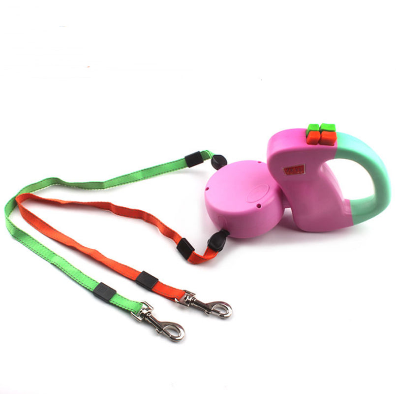 Retractable Dual Pet Dog Walking Leash - The PetTrail