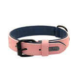 Leather Dog Collar - Soft Padded Adjustable Collar - The PetTrail