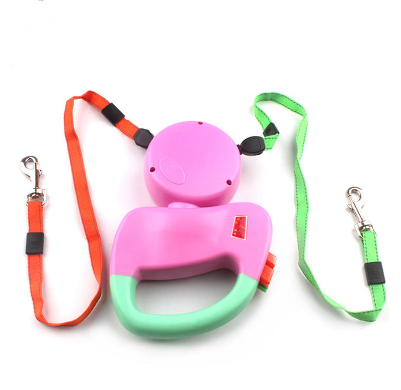 Retractable Dual Pet Dog Walking Leash - The PetTrail